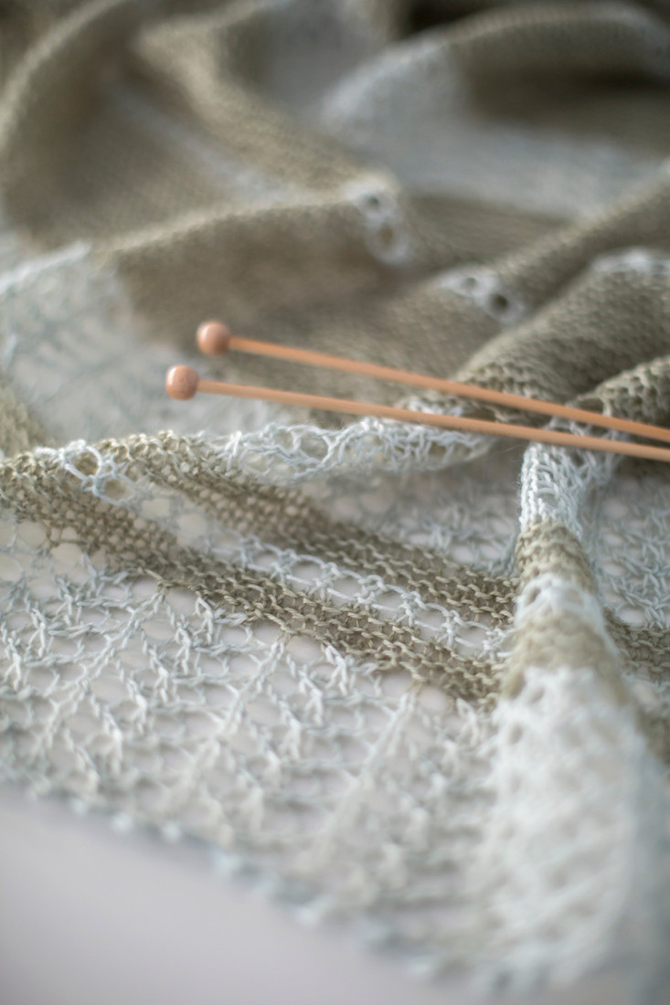 Spring Bloom shawl pattern from Woolenberry