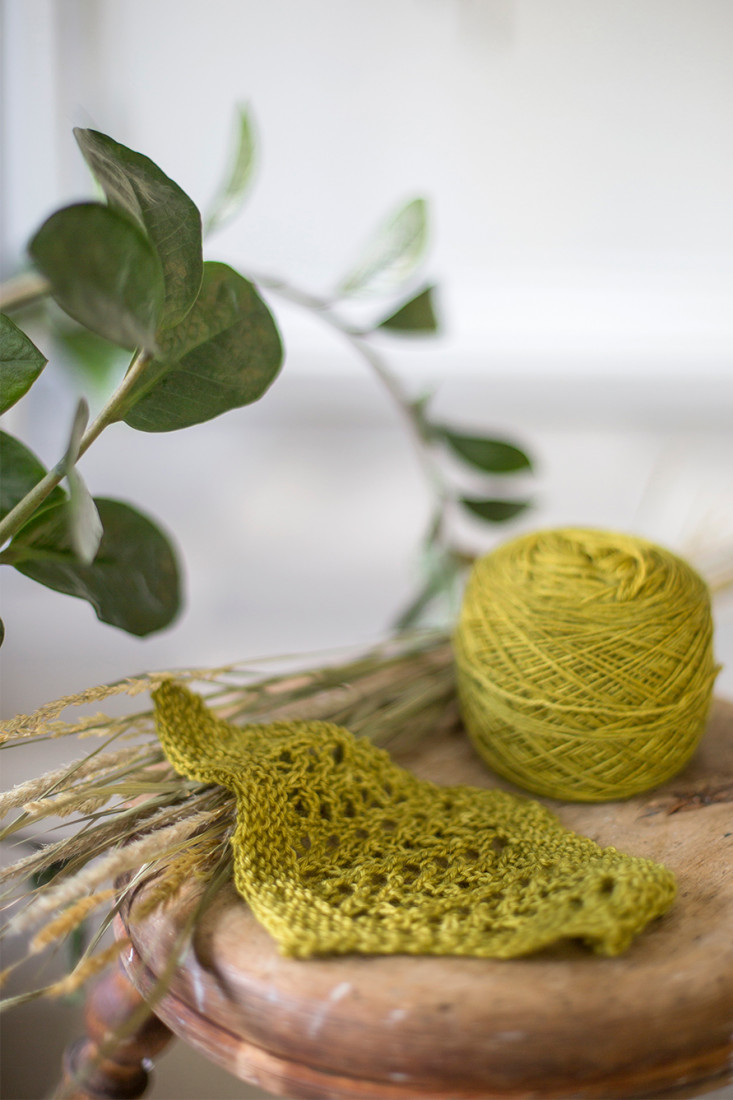 Fern Fronds shawl from Woolenberry