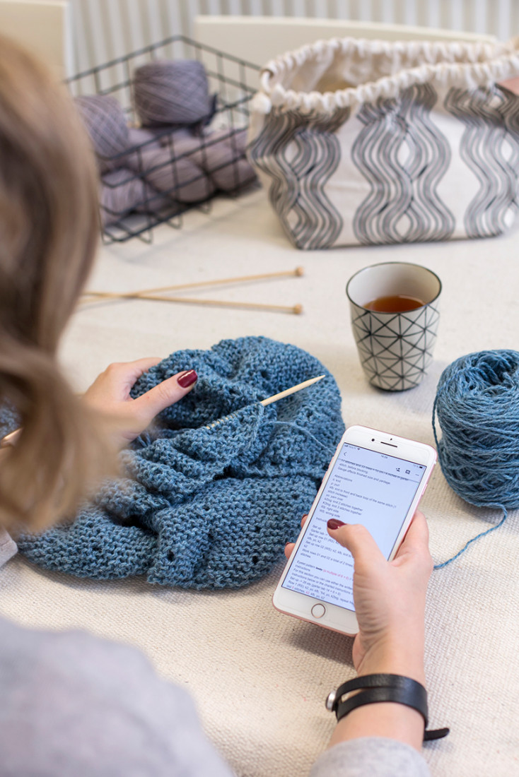WInter Berries shawl pattern from Woolenberry