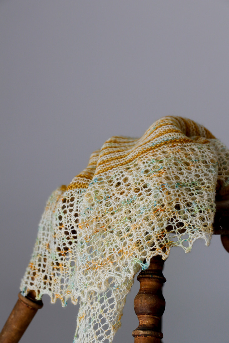 Summer Solstice shawl pattern from Woolenberry