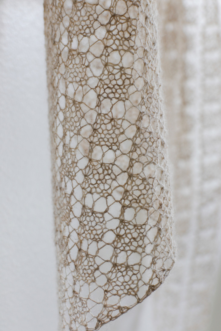 Tranquil scarf pattern from Woolenberry.